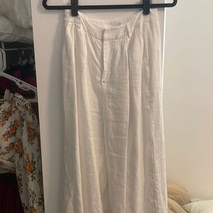 Dissh White Linen Pants